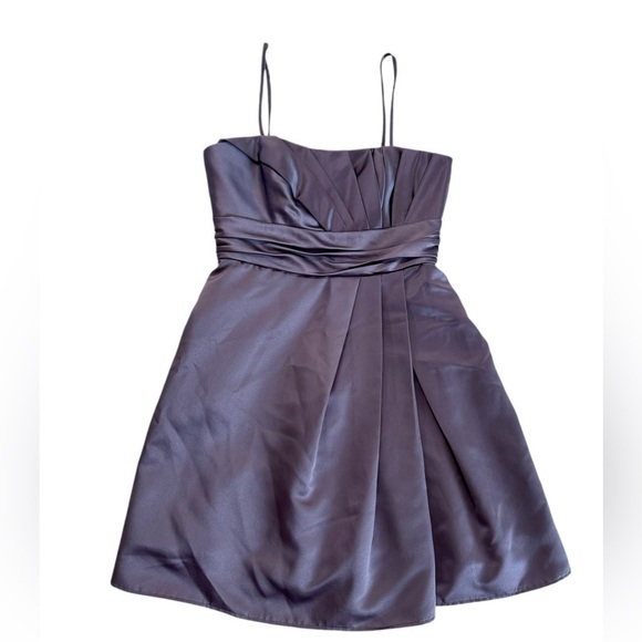 Vineyard Collection Lavender Purple Spaghetti Strap Mini Dress Size 2 - Picture 8 of 17